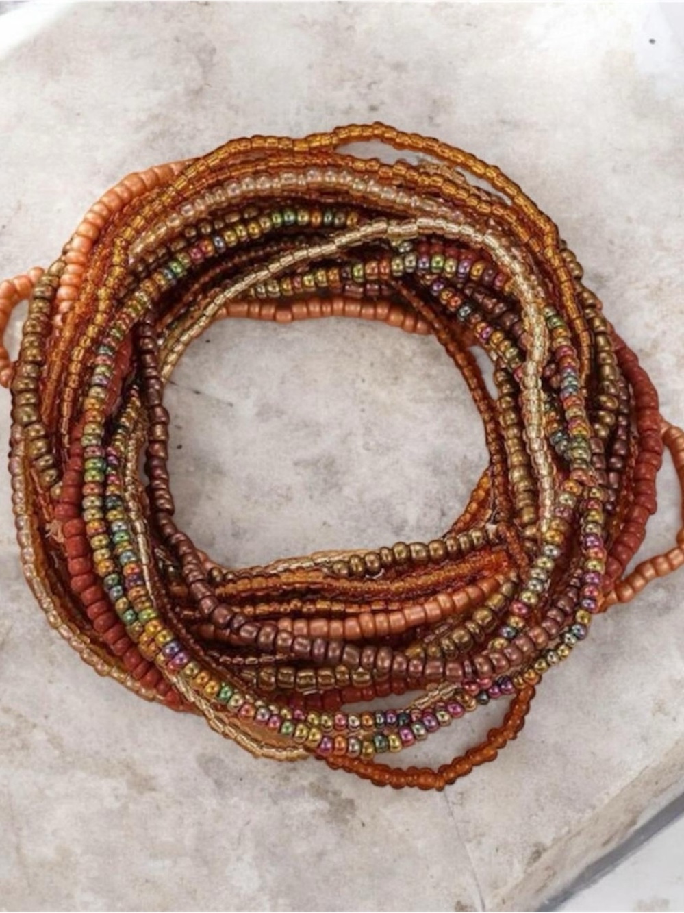 Colorful Beaded Stacking Bracelets 20 pcs